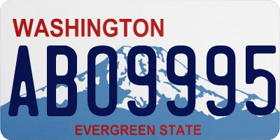 WA license plate ABO9995