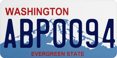 WA license plate ABP0094