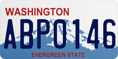 WA license plate ABP0146