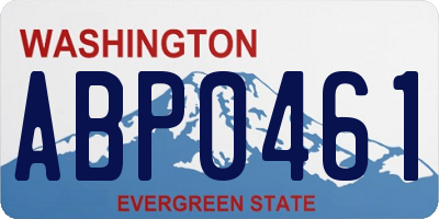 WA license plate ABP0461