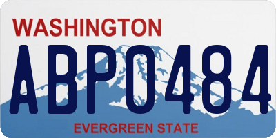 WA license plate ABP0484