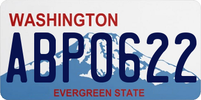 WA license plate ABP0622