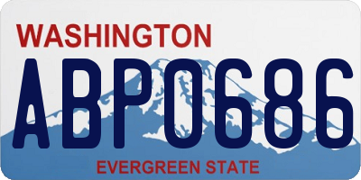 WA license plate ABP0686