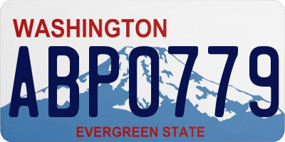 WA license plate ABP0779