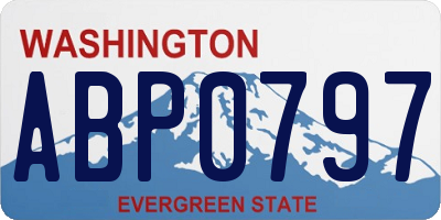 WA license plate ABP0797