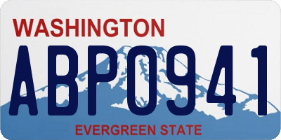 WA license plate ABP0941