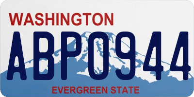 WA license plate ABP0944