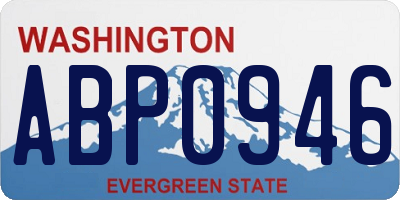 WA license plate ABP0946