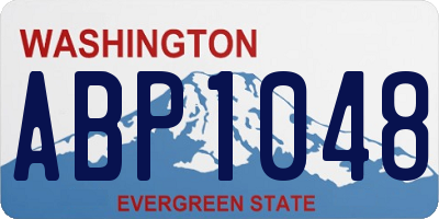 WA license plate ABP1048