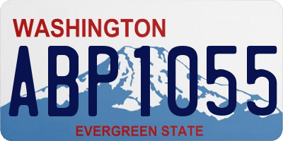 WA license plate ABP1055