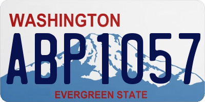 WA license plate ABP1057