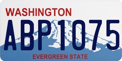 WA license plate ABP1075