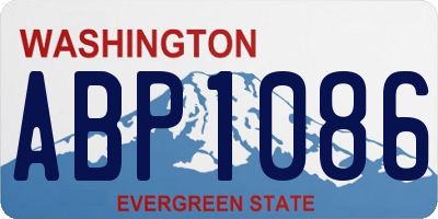 WA license plate ABP1086