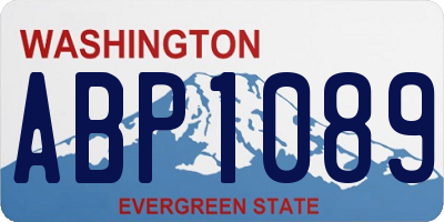WA license plate ABP1089