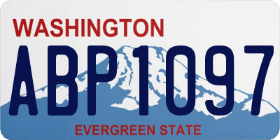 WA license plate ABP1097