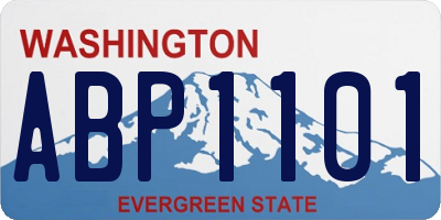 WA license plate ABP1101
