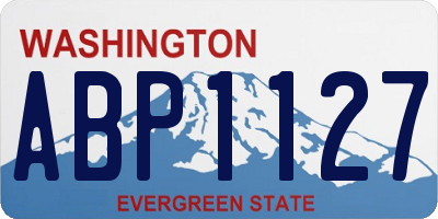 WA license plate ABP1127