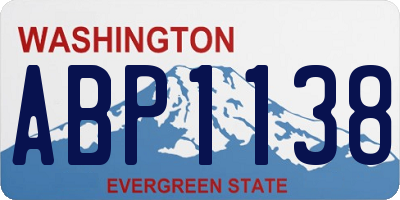 WA license plate ABP1138