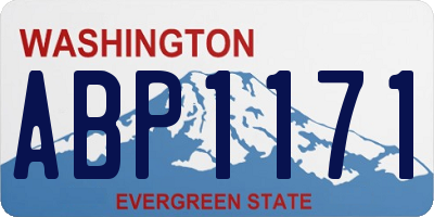 WA license plate ABP1171