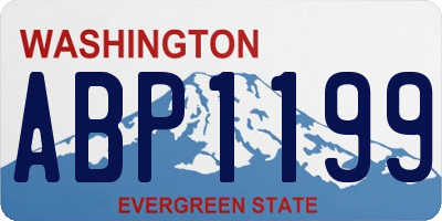 WA license plate ABP1199