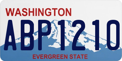 WA license plate ABP1210