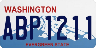 WA license plate ABP1211