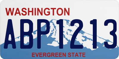 WA license plate ABP1213