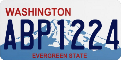 WA license plate ABP1224
