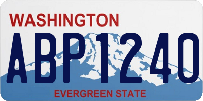 WA license plate ABP1240