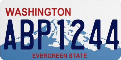 WA license plate ABP1244