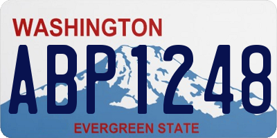 WA license plate ABP1248
