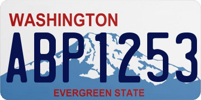 WA license plate ABP1253