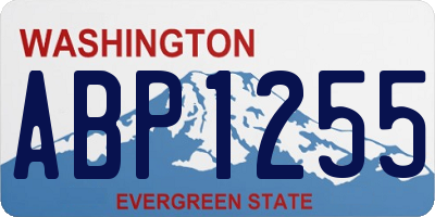 WA license plate ABP1255