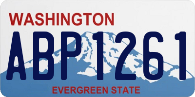 WA license plate ABP1261