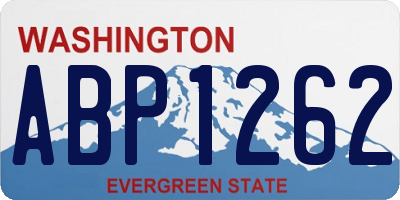 WA license plate ABP1262