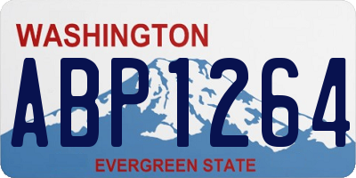 WA license plate ABP1264