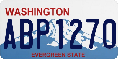 WA license plate ABP1270