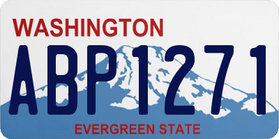 WA license plate ABP1271