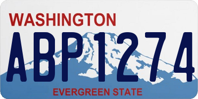 WA license plate ABP1274