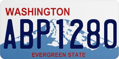 WA license plate ABP1280