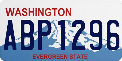 WA license plate ABP1296