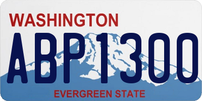 WA license plate ABP1300