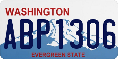 WA license plate ABP1306