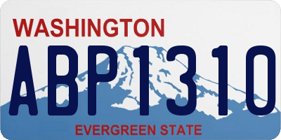 WA license plate ABP1310