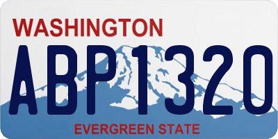 WA license plate ABP1320