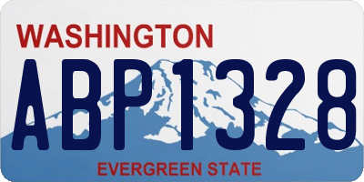 WA license plate ABP1328
