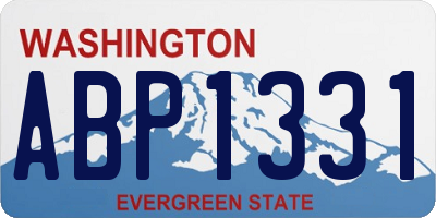 WA license plate ABP1331