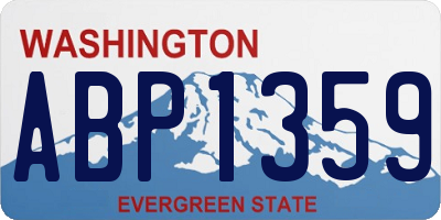 WA license plate ABP1359