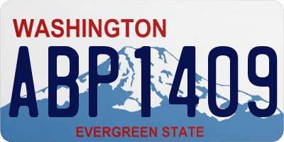 WA license plate ABP1409