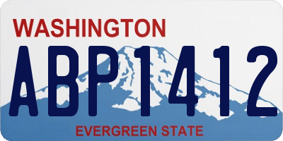 WA license plate ABP1412